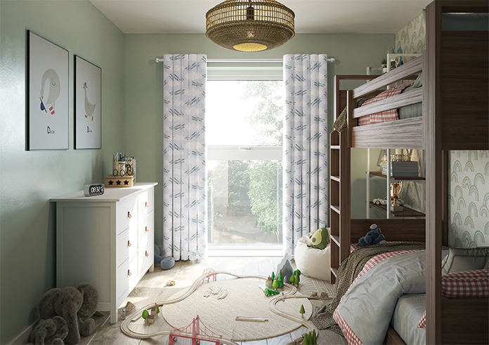 Flying Ace, Green - Made to Measure Curtains - Image 14